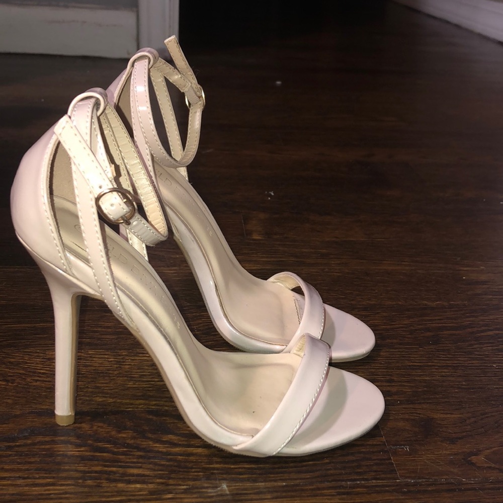 Thin cream colored heels